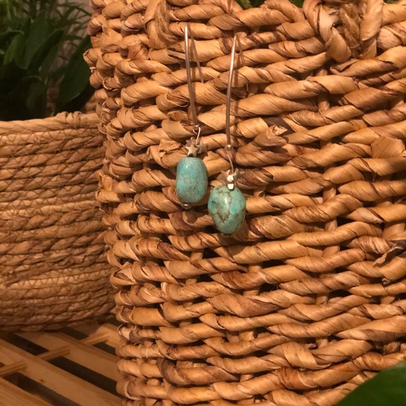 Turquoise & Stars Earrings! - Picture 1 of 1